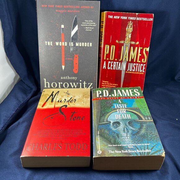 Anthony Horowitz, P.D. James, Charles Todd Other - Set Of 4 Mystery Novels By Anthony Horowitz P.D. James & Charles Todd